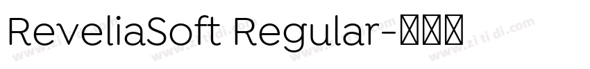 ReveliaSoft Regular字体转换
